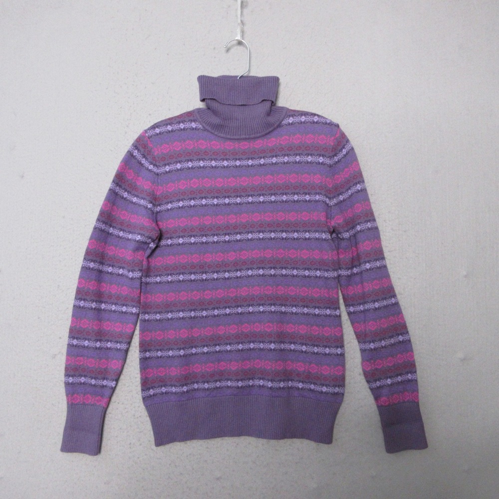 LL Bean Sweater Cotton Cashmere Turtleneck Fair Isle Ski Cozy Nordic Preppy NWT